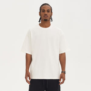 Premium Plus Size <b>T</b>-<b>shirts</b> Blank Heavyweight Black Print Streetwear Cotton <b>T</b>-<b>shirt</b> for men - Product Image 5