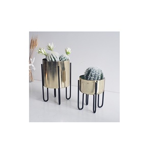 hot sale Modern hotel succulent plant <b>pots</b> indoor powder coated <b>large</b> metal planter in flower <b>pots</b> & planters flower <b>pots</b> - Product Image 3
