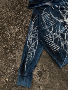 Sudadera con capucha personalizada con diamantes de imitación 100% algodón Streetwear Full Zip up Vintage Hoodie cremallera serigrafía Sudadera con capucha French Terry - Product Image 4