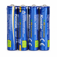 Vente en gros de piles alcalines AAA LR03 AM4 1,5 V, fourniture directe d'usine, piles primaires pour l'électronique grand public avec CE KC