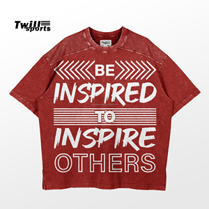 Camiseta de Alta Calidad con Estampado Serigrafiado, Estilo Urbano Twillsports, Corte Regular Unisex, Hombros Caídos, Cuello Redondo, 220g, Camiseta Vintage con Letras - Product Image 1