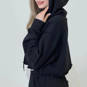 Sweat à capuche Y2k personnalisé avec logo, qualité supérieure, en molleton français, sweat à capuche oversize pour femmes, sweat à capuche oversize pour femmes - Product Image 3