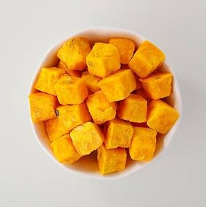 Cubes de fruit de la passion lyophilisés, collation de fruits secs jaune vif, emballage en vrac pour la vente au détail et la restauration - Product Image 3