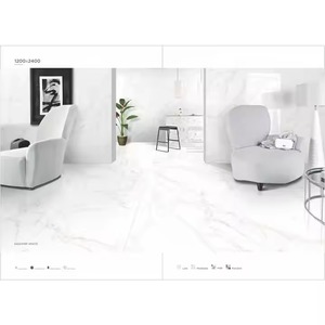 Vistaar Breccia Aurora Azulejos de losa de porcelana brillante 1200x2400mm 4x8ft Piso y pared de mármol moderno - Product Image 4