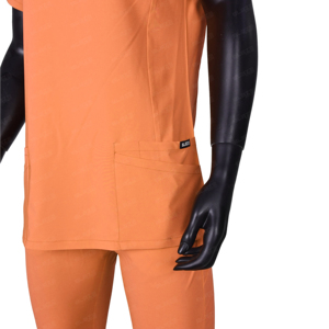 Conjuntos de uniformes médicos OEM personalizados, manga corta con cuello levantado para clínicas, uniformes médicos de enfermería - Product Image 5