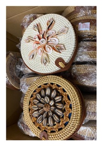 2024 grande capacité multicolore tissé rotin sac à main été sacs à main sacs de plage pour les femmes du Vietnam - Product Image 2