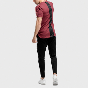 Venta al por mayor de algodón de calidad camiseta de los hombres logotipo personalizado impreso en blanco de gran tamaño con hombros caídos sueltos camisa personalizada de corte regular - Product Image 5