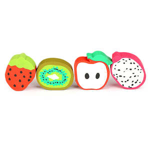 Juego de 4 Borradores con Forma de Fruta - Multicolor - Product Image 1
