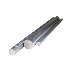 Barres rondes en aluminium, finition usine, tiges cylindriques solides pour usage industriel - Product Image 2