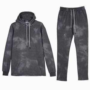 High Quality <b>Men's</b> <b>Dark</b> <b>Grey</b> Tie-Dye Tracksuit Hooded Sweat <b>Hoodie</b> and Skinny Trousers Branded Winter Wear - Product Image 6