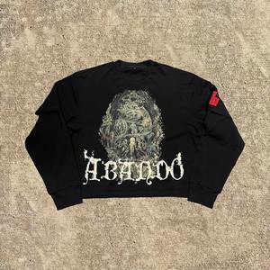 2025 logotipo personalizado camiseta para hombre de doble capa de manga larga Camiseta Streetwear Vintage de gran tamaño lavado con ácido camiseta - Product Image 5