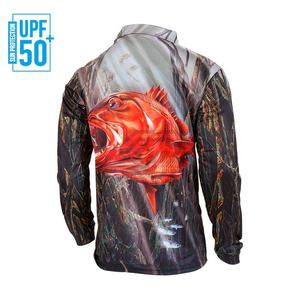 Camiseta Polo de Pesca de Manga Larga de Secado Rápido, Material Personalizado 100% Poliéster de Alta Calidad, Transpirable, Diseño por Sublimación - Product Image 2