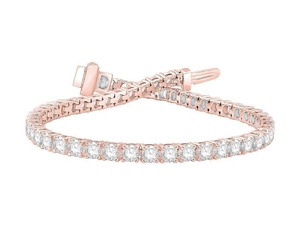 Pulsera de Diamantes Cultivados en Laboratorio con Corte Redondo, 6.00 Ct, E-F VS, en Platino, Regalo de Aniversario de Bodas - Product Image 3