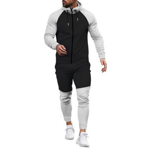 Vêtement de sport décontracté pour homme, ensemble de survêtement personnalisé à capuche, couleur unie, vente en gros OEM, automne-hiver - Product Image 5