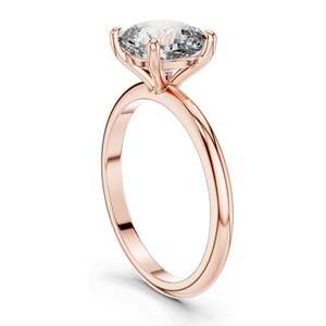 Bague de fiançailles pour femme avec diamant de laboratoire taille coussin 2 carats, clarté VVS-VS EF, or 18 carats, 14 carats, 10 carats et argent 925, rose, jaune - Product Image 5