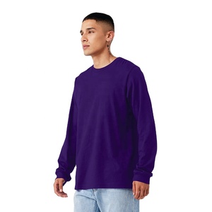 Camiseta lisa de manga larga de alta calidad para hombre, stock listo, tela de mezcla de algodón a granel, camisa para hombre, opción PERSONALIZADA disponible - Product Image 4