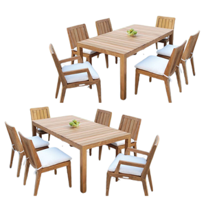 Ensemble de salle à manger en bois massif de qualité supérieure pour restaurant et meubles de salle à manger ensemble de table à manger avec 6 chaises directement en usine - Product Image 2