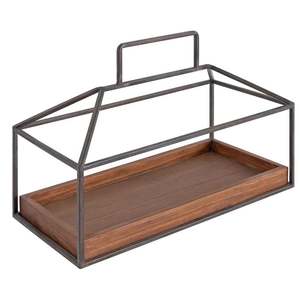 2023 traditionnel brun bois métal plateau de service chargeur de luxe pour hôtel maison ustensiles de cuisine à la main Table décor 100 pièces de l'inde - Product Image 2