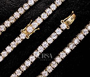 โซ่เพชรคิวบาเพชรมอยส์ซอไนท์สำหรับงานเลี้ยงหรือกิจกรรมและสวมใส่ในชีวิตประจำวัน - Product Image 5