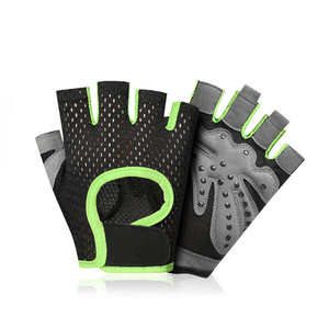 Logotipo personalizado de alta calidad Fitness ejercicio levantamiento de pesas mujer hombre gimnasio medio dedo guantes de entrenamiento uso profesional guantes de gimnasio - Product Image 4