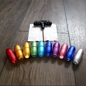 Ensemble de tubes de solfège de haute qualité, 9 tubes de solfège de couleur chakra... - Product Image 2