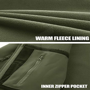 Chaqueta Softshell de Primera Calidad, Cómoda, de Lana para Invierno, de Secado Rápido, Resistente al Viento, Servicio OEM, Logotipo Personalizado, Estilo Urbano - Product Image 5