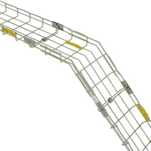 Goulotte verticale Bestray à 45 degrés, hauteur 105 mm, en acier inoxydable 304, treillis métallique, revêtement poudré, support de câbles - Product Image 2