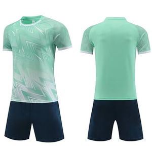 Maillot de football 100% en polyester personnalisé pour adultes uniforme de football respirant vêtements d'équipe à séchage rapide numéro de nom d'équipe à impression personnalisée - Product Image 1