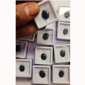 พลอยแซฟไฟร์สีฟ้าธรรมชาติ18ชิ้นได้มากพร้อมใบรับรองด้านรูปไข่สินค้าผลิตจากโรงงานอัญมณีหลวมตัด $77.9 - Product Image 3
