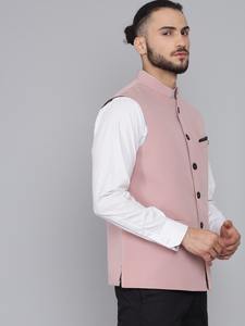 Chaleco Rosa de Primera Calidad para Hombre, para Uso Corporativo, Traje de Novio, Eventos y Uso Diario en la Oficina, Disponible para Exportación - Product Image 2