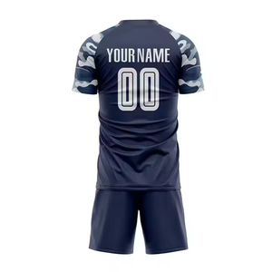 2025, los más vendidos, Unisex, camiseta de fútbol de Color degradado personalizada, conjuntos cortos, uniformes de Club, ropa de fútbol de bajo precio, tamaño personalizado - Product Image 4