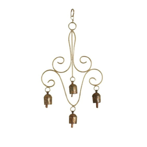 Campana de viento de cencerro de Metal de primera calidad, campanas colgantes de pared, diseño estándar, campana colgante de pared para Diwali, decoración festiva de Navidad - Product Image 1
