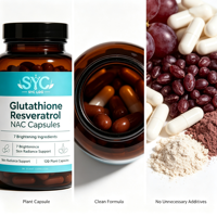 Capsules de collagène OEM avec resvératrol pour éclaircir la peau des adultes - Fabricant sur mesure pour l'exportation sous marque privée