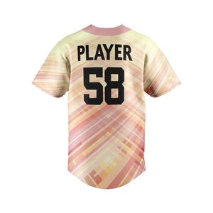 Camisetas Personalizadas Impresión de softball por sublimación jersey de béisbol transpirable botones completos abajo ropa de béisbol - Product Image 2