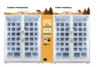 Productos Agrícolas, Huevos, Frutas, Verduras, Carne, con Sistema de Refrigeración, Sistema de Software Inteligente, Máquina Expendedora con Casillero Inteligente