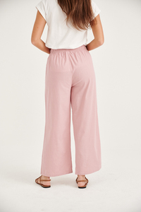 Pantalon droit taille haute pour femmes-personnalisé ample grande taille jambe large coton lin nouveau design d'été avant plat taille XS - Product Image 4