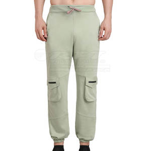 Pantalones de chándal modernos para hombre con diseño de color sólido mínimo adecuado para gimnasio de viaje y trajes de todos los días pantalones de chándal - Product Image 1