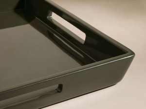 ถาดเคลือบเงาทรงสี่เหลี่ยมทันสมัย ถาดเสิร์ฟตกแต่ง ถาดวางบนโต๊ะกาแฟ สำหรับใช้ในบ้าน ห้องครัว ห้องรับประทานอาหาร สำหรับตกแต่งบ้าน - Product Image 3