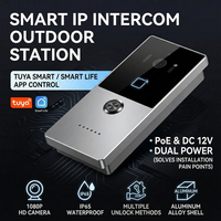 Interphone vidéo réseau Hiwink IP65, système de contrôle d'accès, bouton d'appel extérieur POE, sonnette, capacité de 20 000 cartes