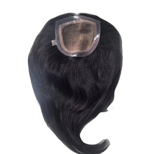 Miraje Topper capillaire pour femme en cheveux Remy indiens, base en soie, ondulations naturelles et profondes, haute densité BD - Product Image 3