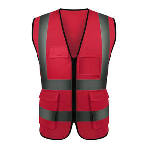 Gilet de sécurité réfléchissant avec bande haute visibilité, certifié CE, couleur et logo personnalisables, uniforme de travail pour hommes - Product Image 4
