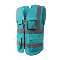 Chaleco de Seguridad para Trabajo en Carretera, Clase 2, Alta Visibilidad, Ligero, Transpirable y de Secado Rápido para Hombre, con Logotipo Personalizado