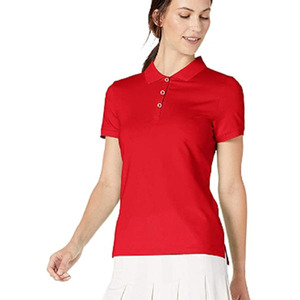 <b>women</b> <b>polo</b> shirts heavy weight cotton short sleeve lapel collar <b>tshirts</b> relaxed fit solid color custom logo streetwear - Product Image 5