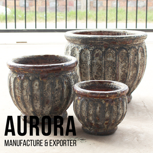 Jardinières en céramique écologiques modernes avec trou de drainage, légères et durables, décoration pour la maison et le jardin, en provenance du Vietnam - Product Image 2