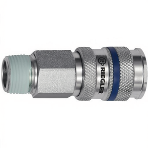 Raccord à dégagement rapide Rieger DN 7.8, filetage externe en acier R 1/4-13.16 mm, accessoires et pièces pour outils pneumatiques - Product Image 3