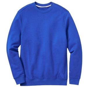 Sudadera de Cuello Redondo, Gruesa, 300 GSM, de Algodón y Felpa, Lisa, Casual, para Hombre, Sin Capucha - Product Image 3