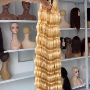 Cheveux vierges Remy de qualité supérieure, fabriqués au Vietnam, OEM professionnel, double trame, vague naturelle, trame de cheveux humains bruts - Product Image 2