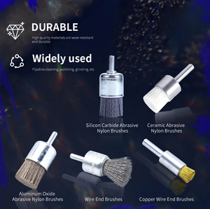 320 grain industriel/bricolage céramique ébavurage polissage nettoyage enlèvement scories rouille soudure <span class=keywords><strong>perceuse</strong></span> CNC Machine OEM fin brosses - Product Image 5