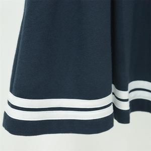 Uniforme Escolar Personalizado OEM para Niñas de Secundaria, Vestido de Verano de una Pieza con Falda y Cuello Peter Pan para Adultos, 100% Algodón - Product Image 2