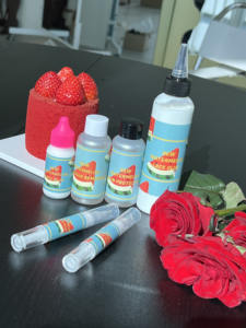 Pegamento adhesivo de enlace de peluca frontal de encaje de sandía perfumada/cinta de tupé de etiqueta privada OEM - Product Image 1